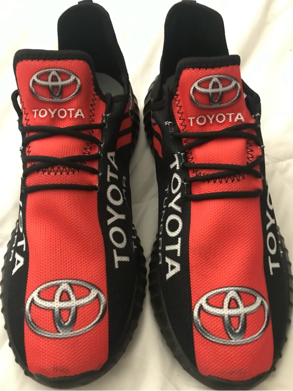 Toyota Tundra Red & Black Logo Sneakers 10.5